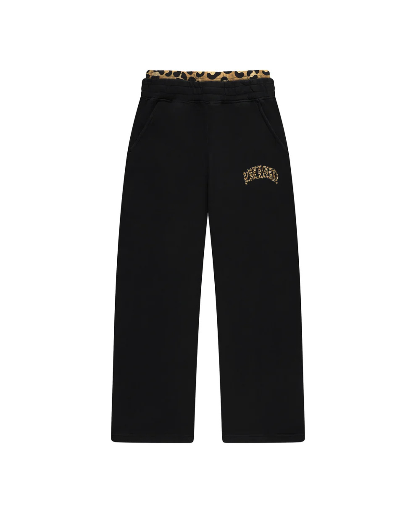 BLACK LEOPARD PANTS