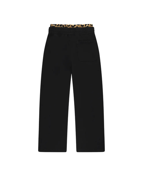 BLACK LEOPARD PANTS