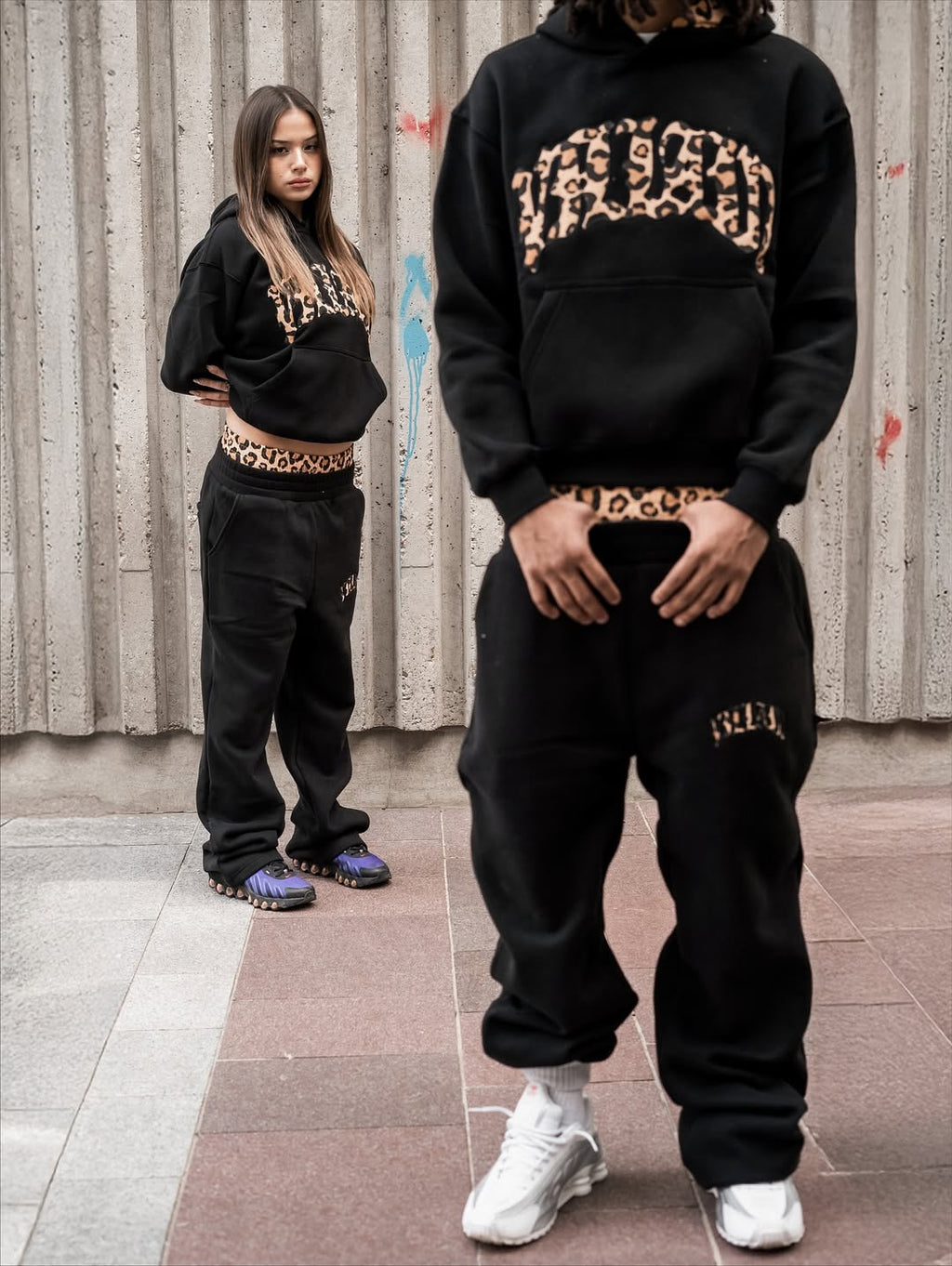 BLACK LEOPARD TRACKSUIT